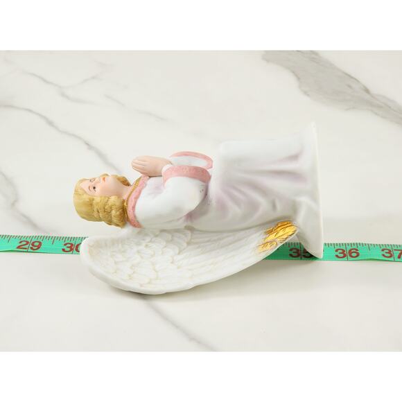Homco Christmas Praying Angel Kneeling 5 1/2" Nativity Figurine 90s Malaysia Vtg - Picture 12 of 14